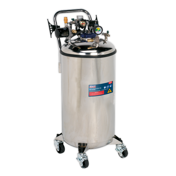 Sealey TP201 Fuel Tank Drainer 90L Stainless Steel