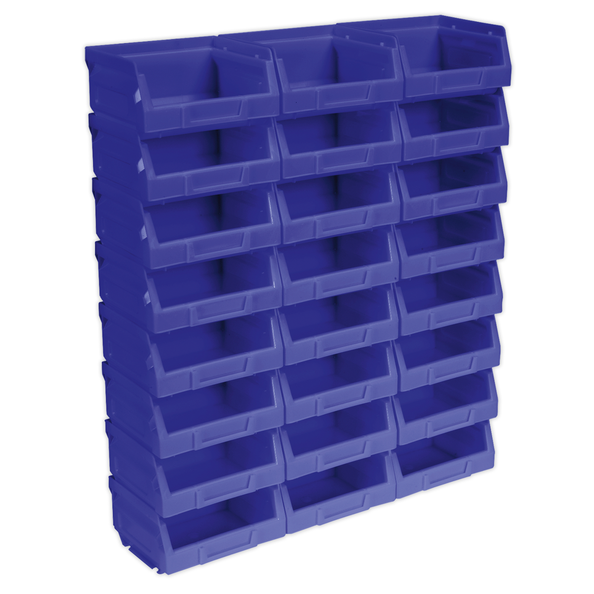 Sealey TPS124B Plastic Storage Bin 105 x 85 x 55mm - Blue Pack of 24