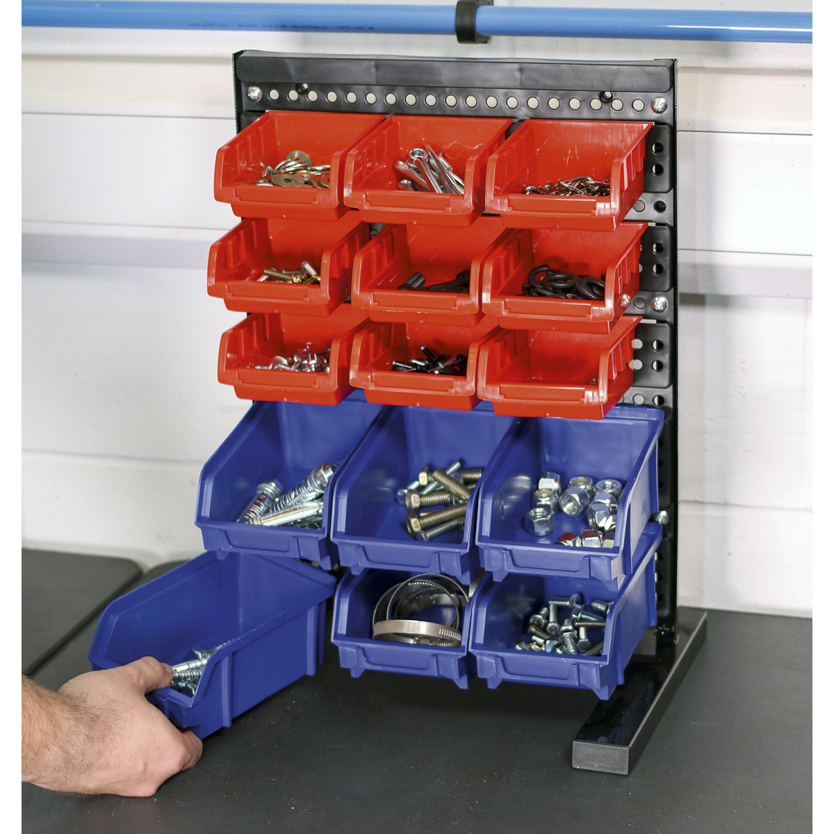 Sealey TPS1569 Bin Storage System Bench Mounting 15 Bin