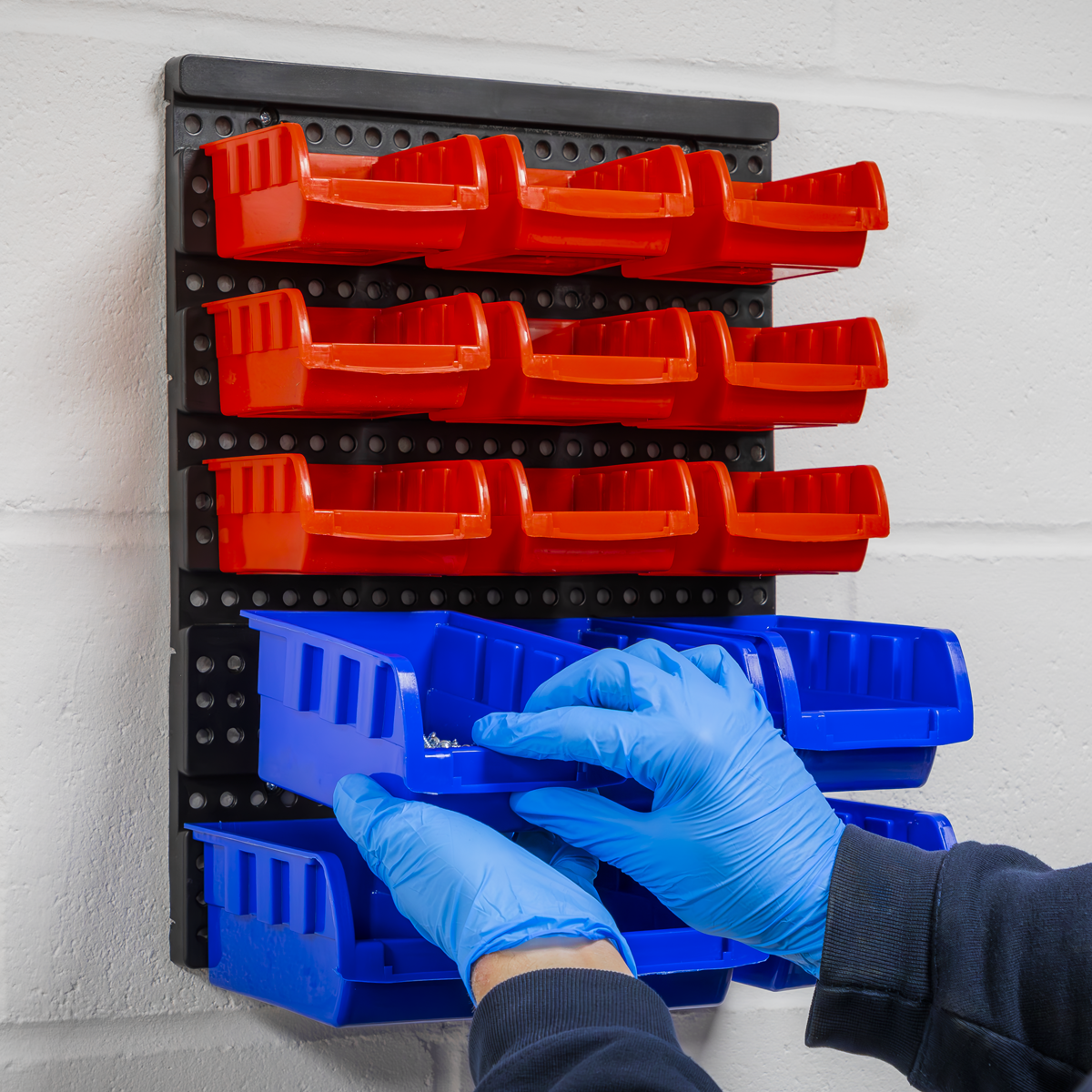 Sealey TPS1569WM Bin Storage System Wall Mounting 15 Bins