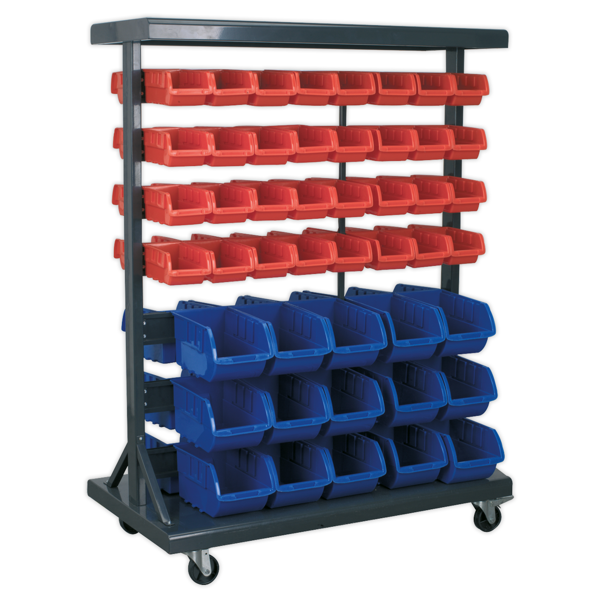 Sealey TPS94 Mobile Bin Storage System with 94 Bins