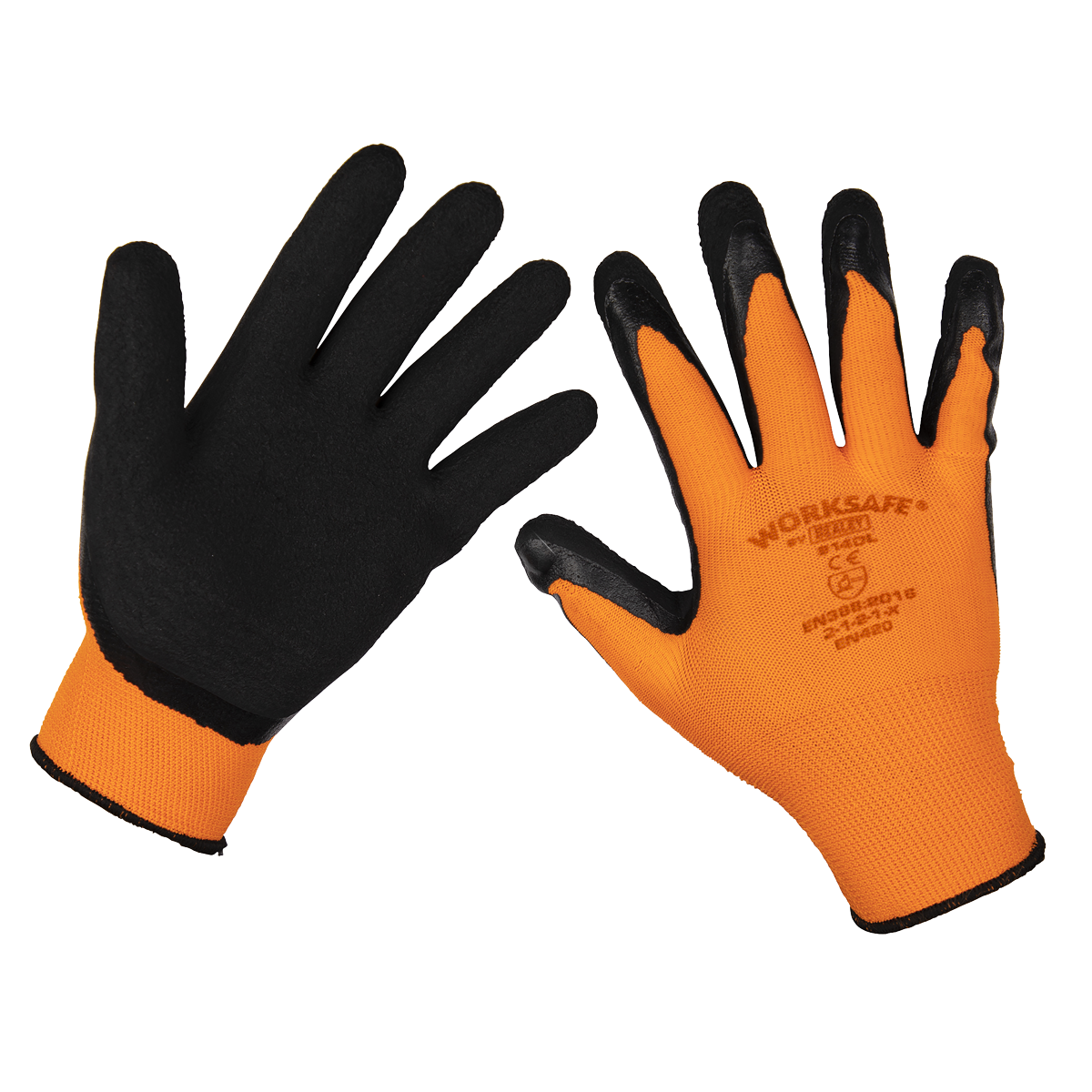 Sealey TSP140L/6 Foam Latex Gloves (Large) - Pack of 6 Pairs