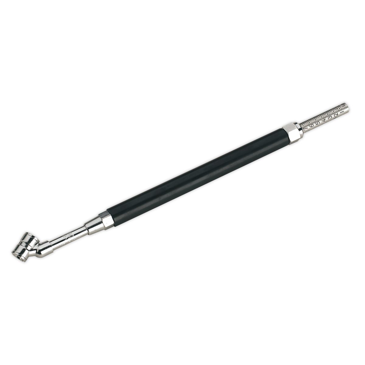 Sealey TST/PG4 Tyre Pressure Gauge Deluxe Twin Push-On Connector 0-11bar(0-160psi)
