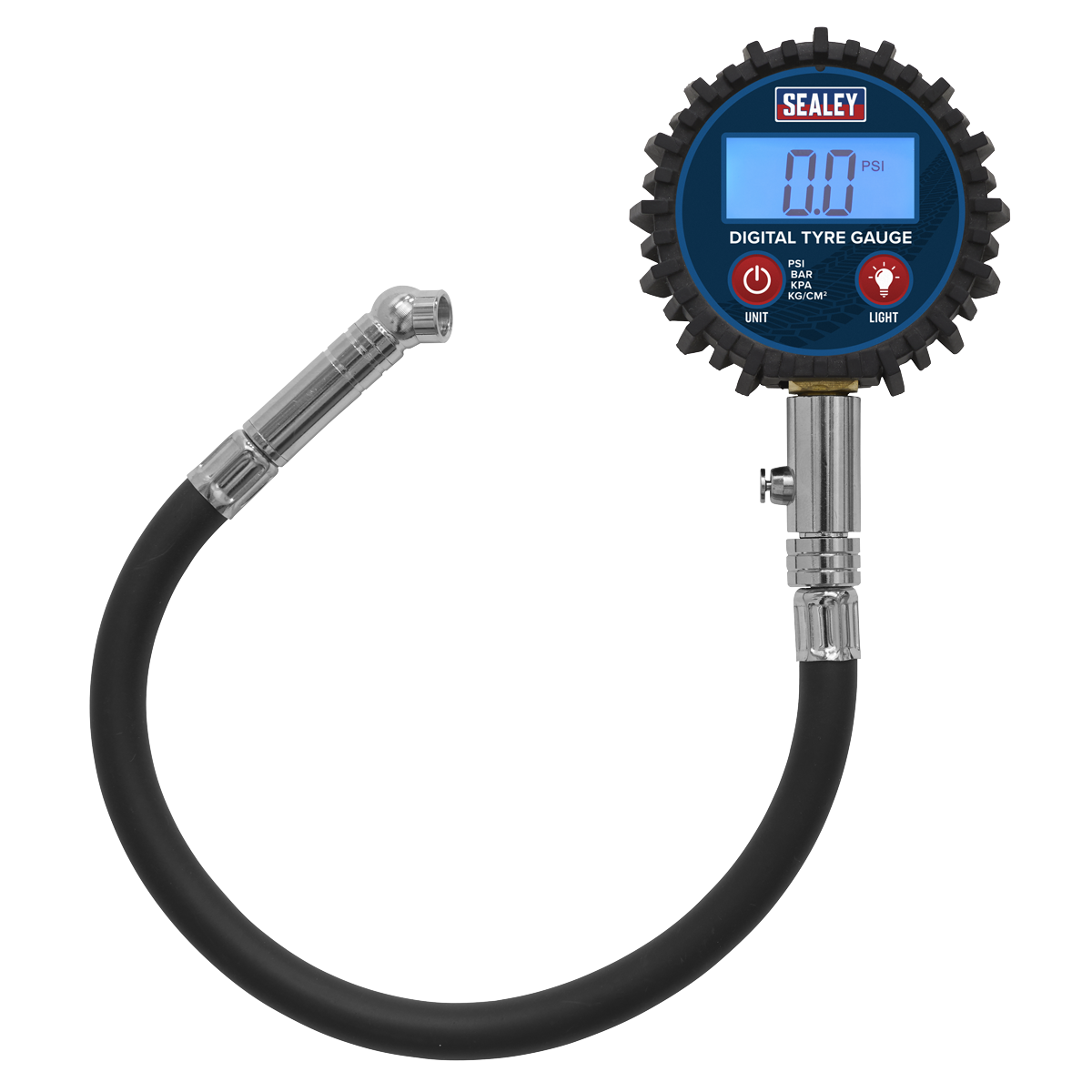 Sealey TST002 Digital Tyre Pressure Gauge with Push-On Connector
