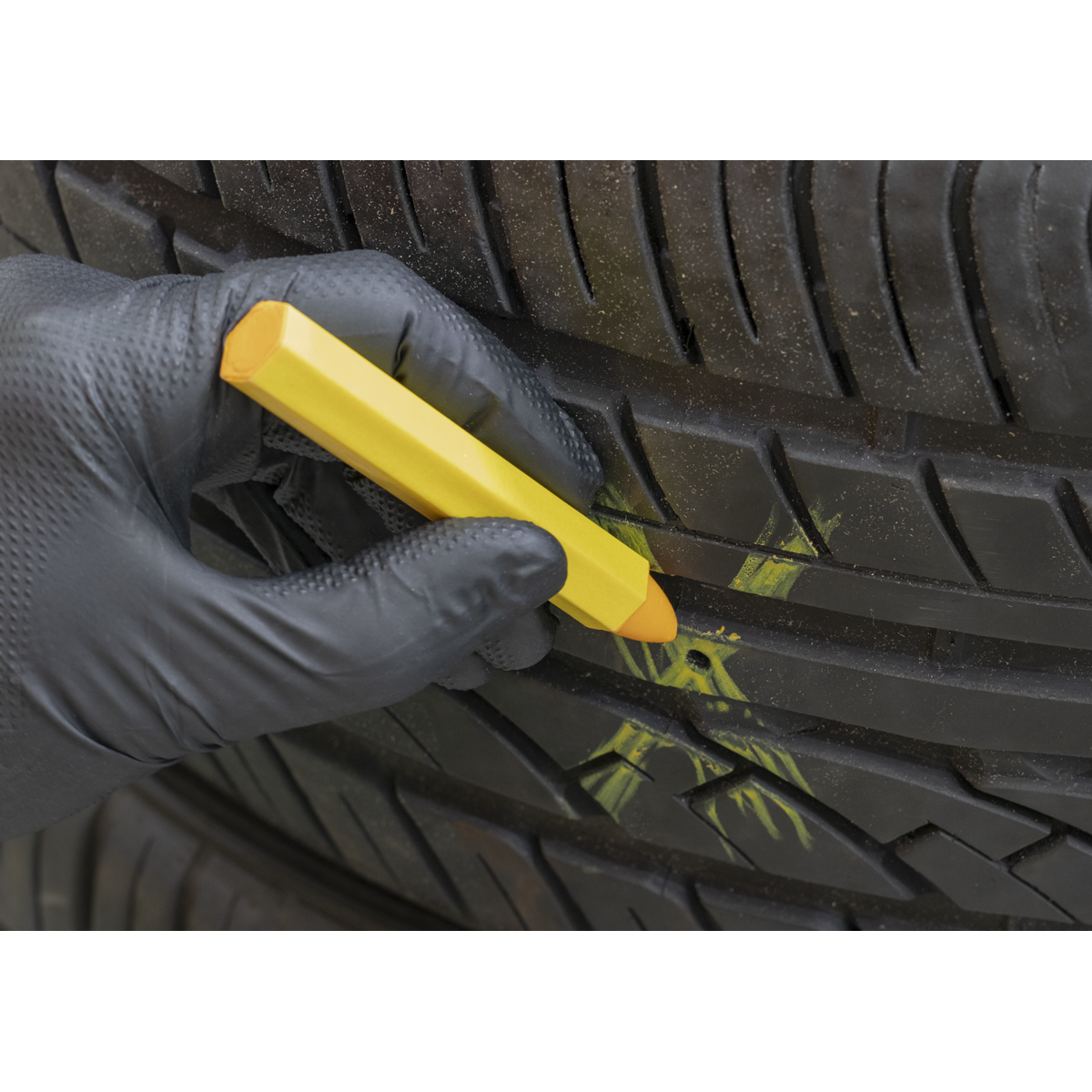 Sealey TST14 Tyre Marking Crayon - Yellow Pack of 6