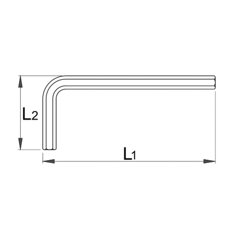 Unior 607823 1.5mm Hexagon Wrench - 220/3