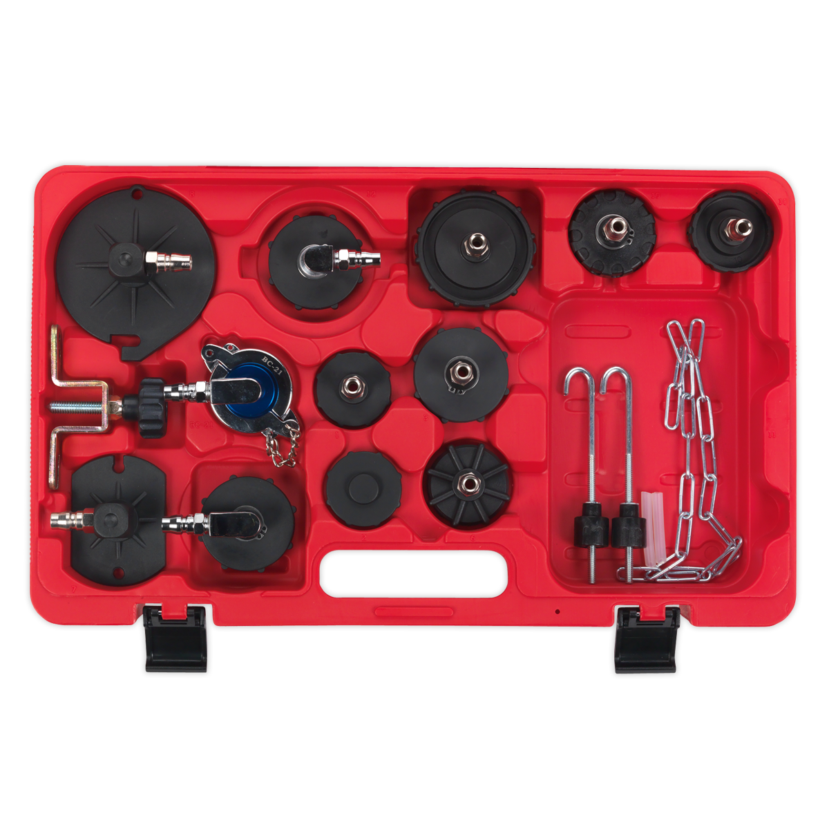Sealey VS0204B Brake & Clutch Bleeder Cap Set