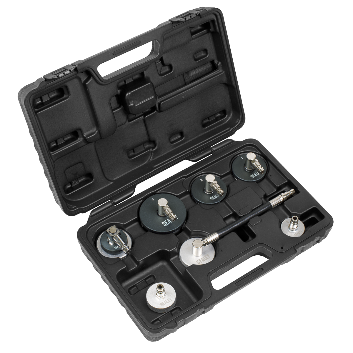 Sealey VS0204C Brake & Clutch Pressure Bleeder Cap Set 7pc