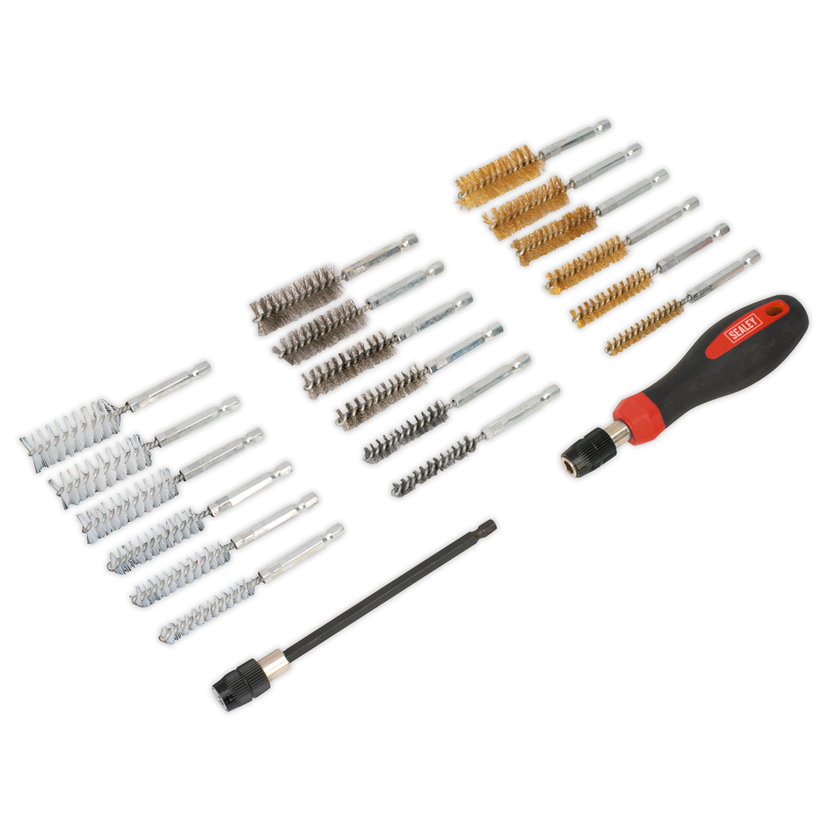 Sealey VS1800 Cleaning & Decarbonising Brush Set 20pc