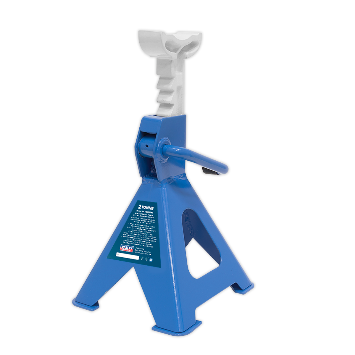 Sealey VS2002BL Axle Stands (Pair) 2tonne Capacity per Stand Ratchet Type - Blue
