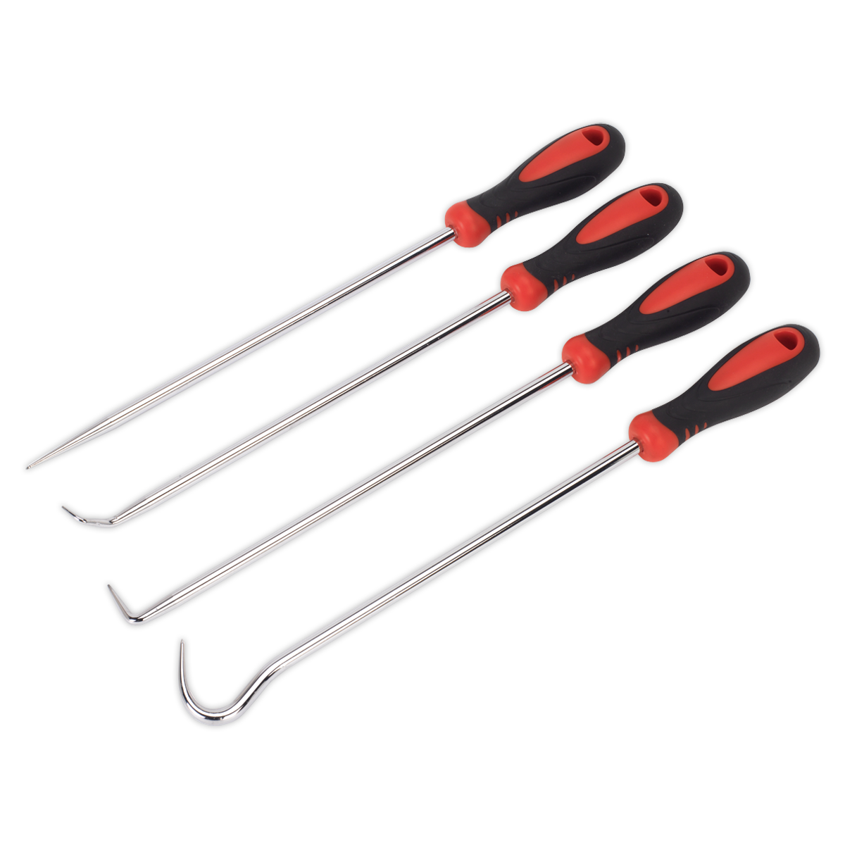 Sealey VS5210 Extra-Long Pick & Hook Set 4pc