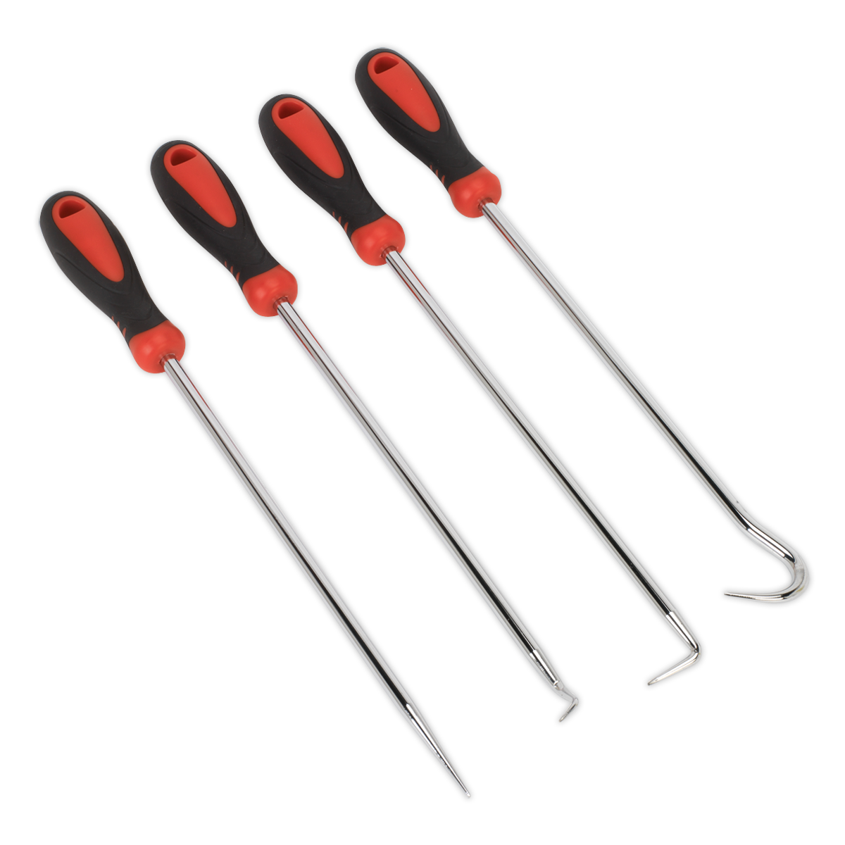 Sealey VS5210 Extra-Long Pick & Hook Set 4pc