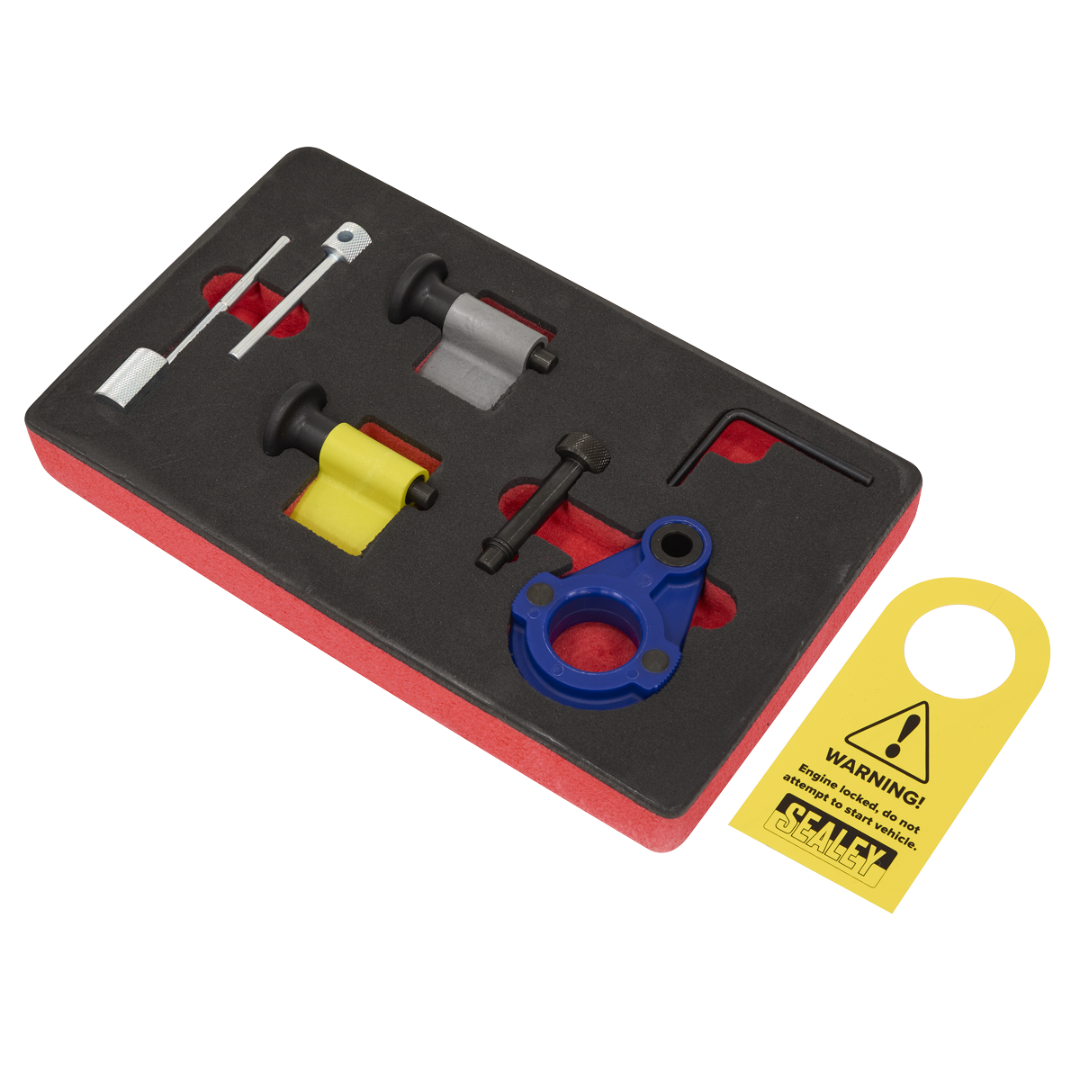 Sealey VSE2092 Diesel Engine Timing Tool Kit 1.2D/1.4D/1.6D/2.0D - for VAG, Ford & Mitsubishi - Belt Drive