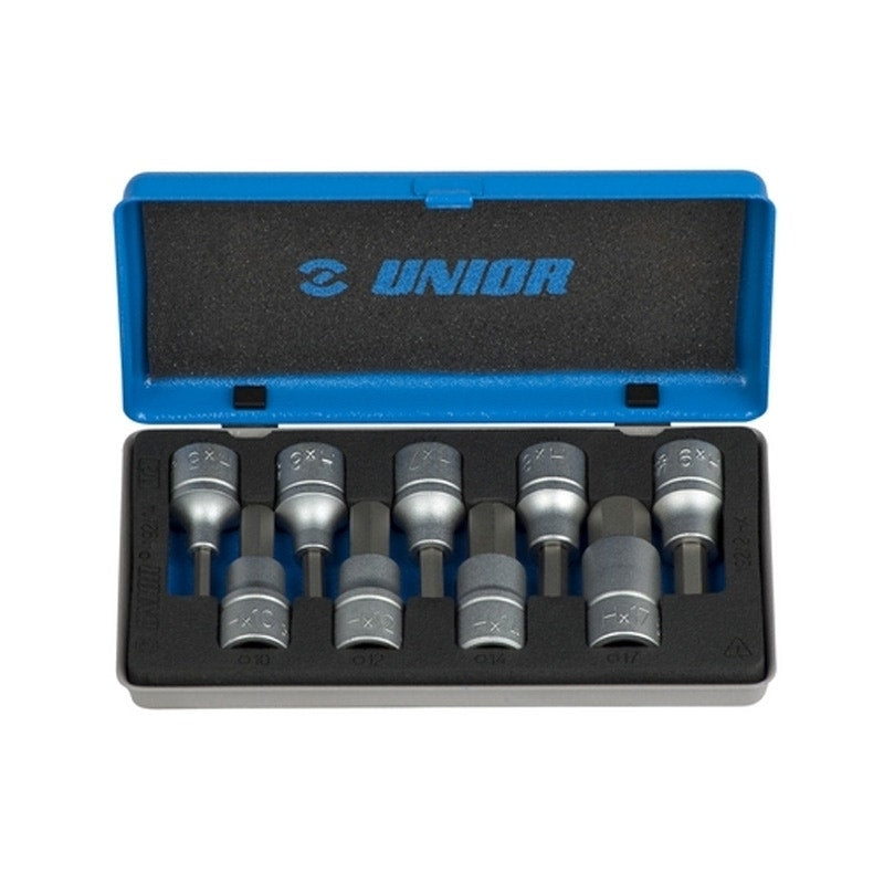 Unior 607064 Hexagonal Screwdriver Socket Set 1/2"