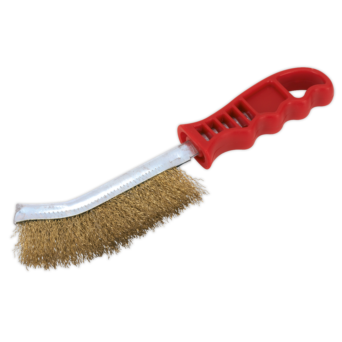 Sealey WB05/R Wire Brush Brassed Steel Plastic Handle