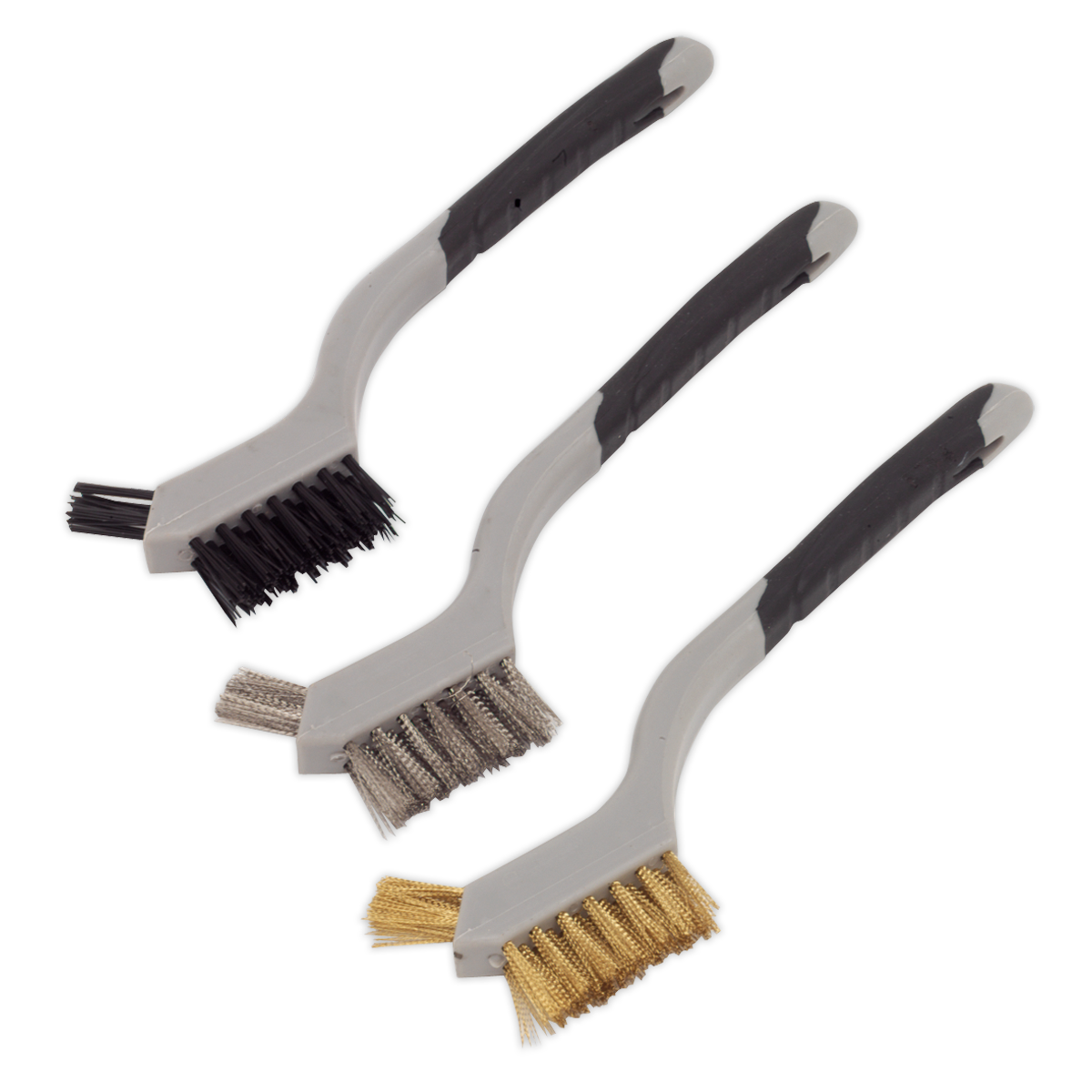 Sealey WB100 Wire Brush Set 3pc Miniature