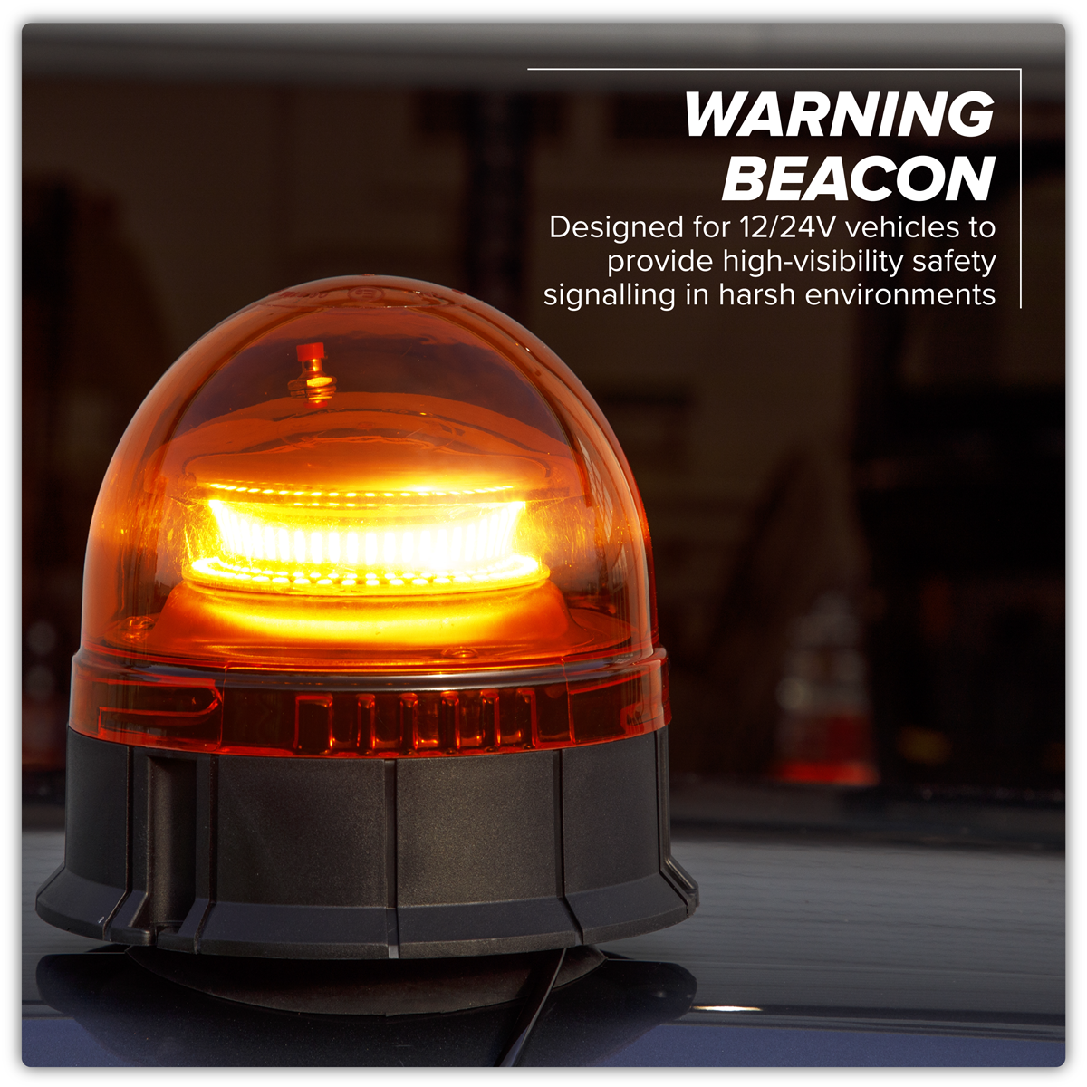 Sealey WB954LED Warning Beacon 45 LED 12/24V Magnetic Base