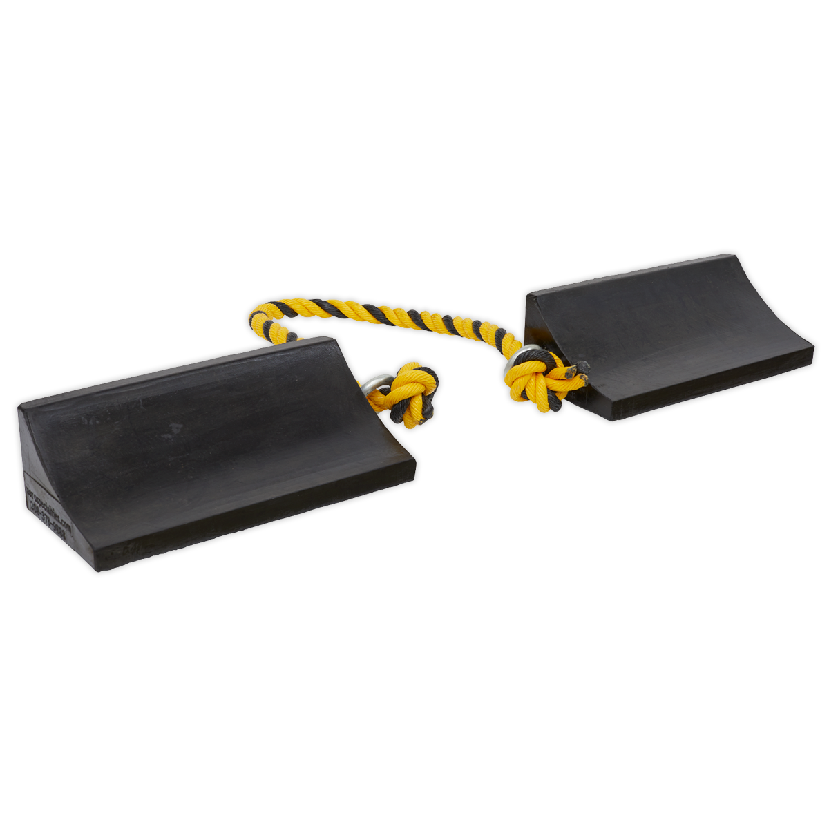 Sealey WC16 Rubber Wheel Chocks Heavy-Duty - Pair