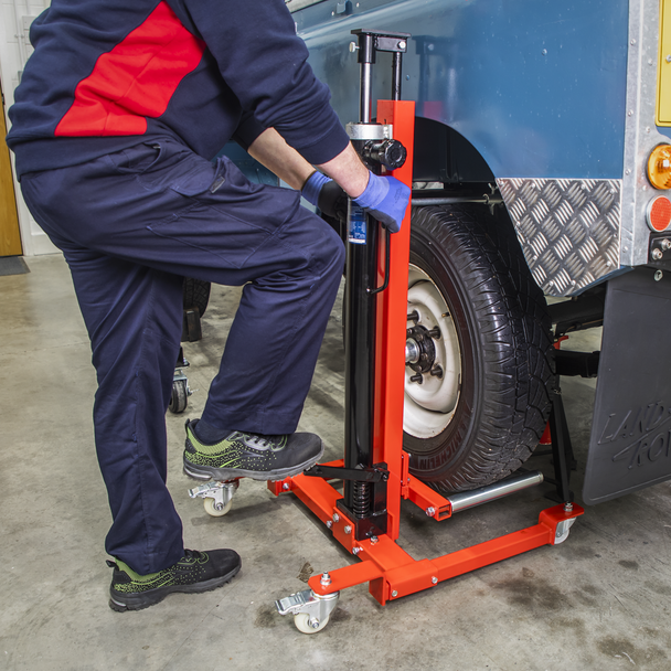 Sealey WD80 Wheel Removal/Lifter Trolley 80kg Quick Lift