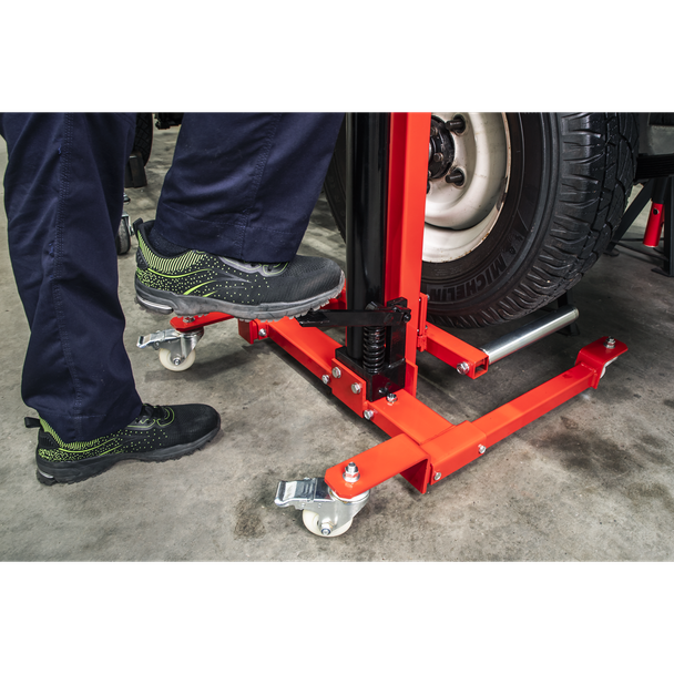 Sealey WD80 Wheel Removal/Lifter Trolley 80kg Quick Lift