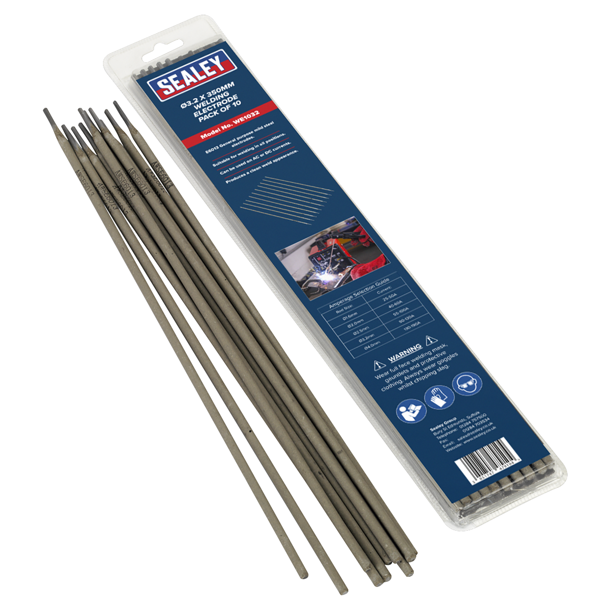 Sealey WE1032 Welding Electrode 3.2 x 350mm Pack of 10