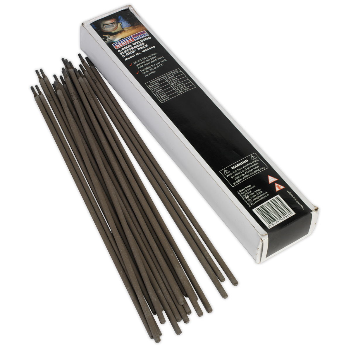 Sealey WE5040 Welding Electrodes Ø4 x 350mm 5kg Pack