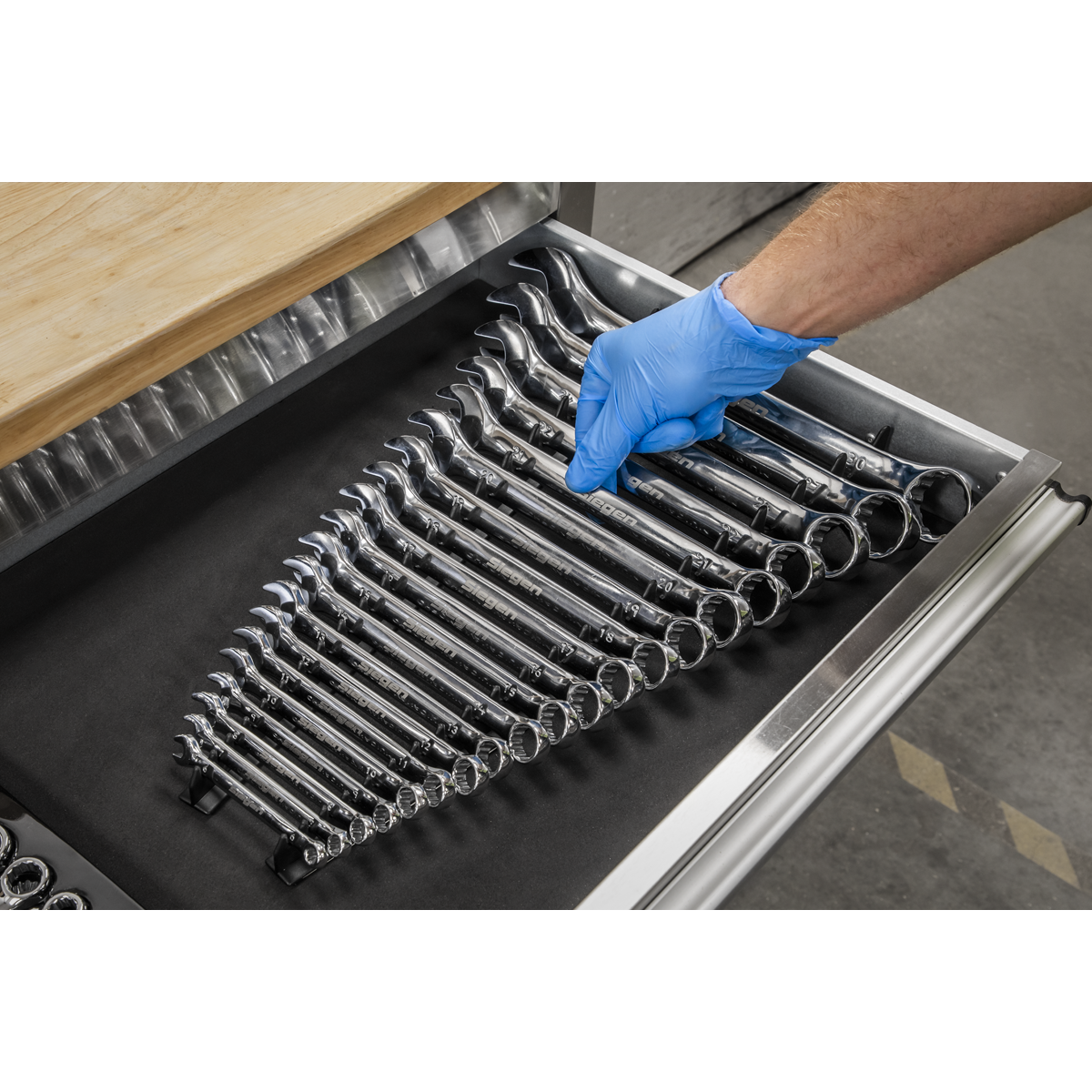 Sealey WR01 Sharks Teeth Spanner Rack 2pc