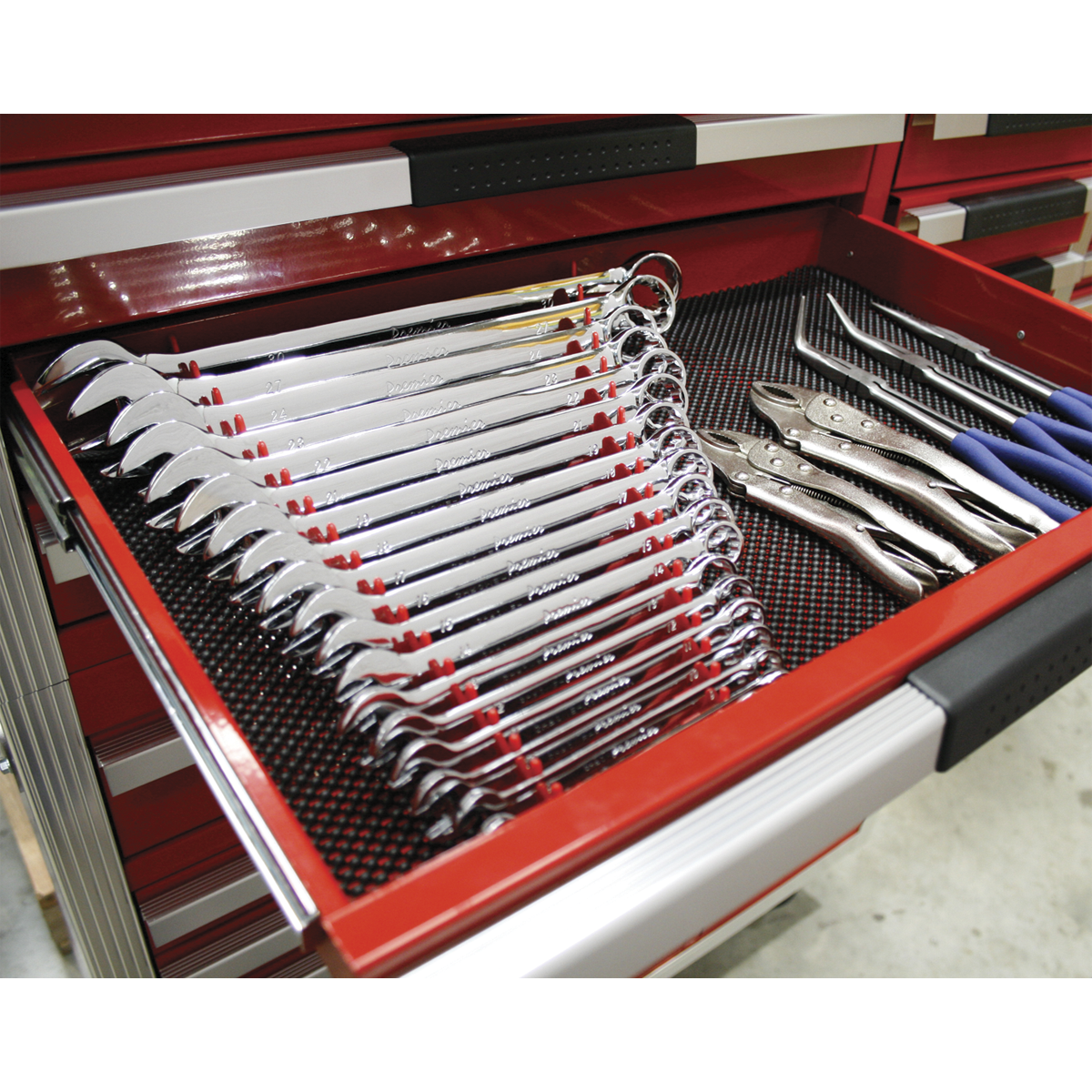 Sealey WR02 Sharks Teeth Spanner Rack Magnetic 2pc