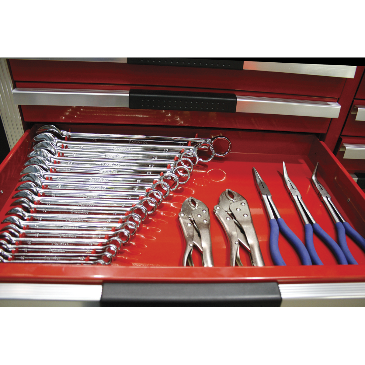 Sealey WR02 Sharks Teeth Spanner Rack Magnetic 2pc