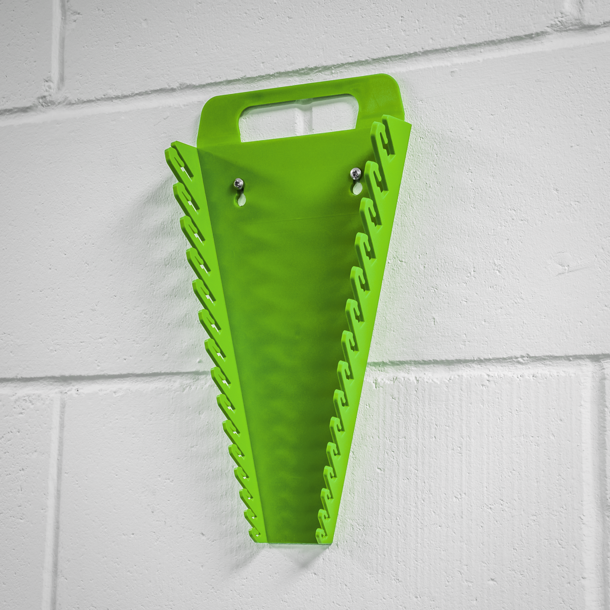 Sealey WR08HV Spanner Rack Capacity 15 Spanners Hi-Vis Green