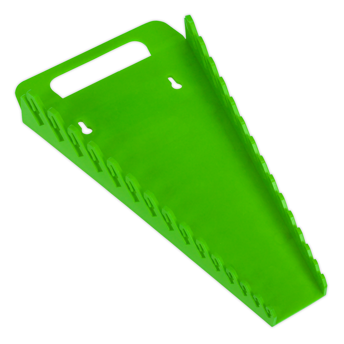 Sealey WR08HV Spanner Rack Capacity 15 Spanners Hi-Vis Green