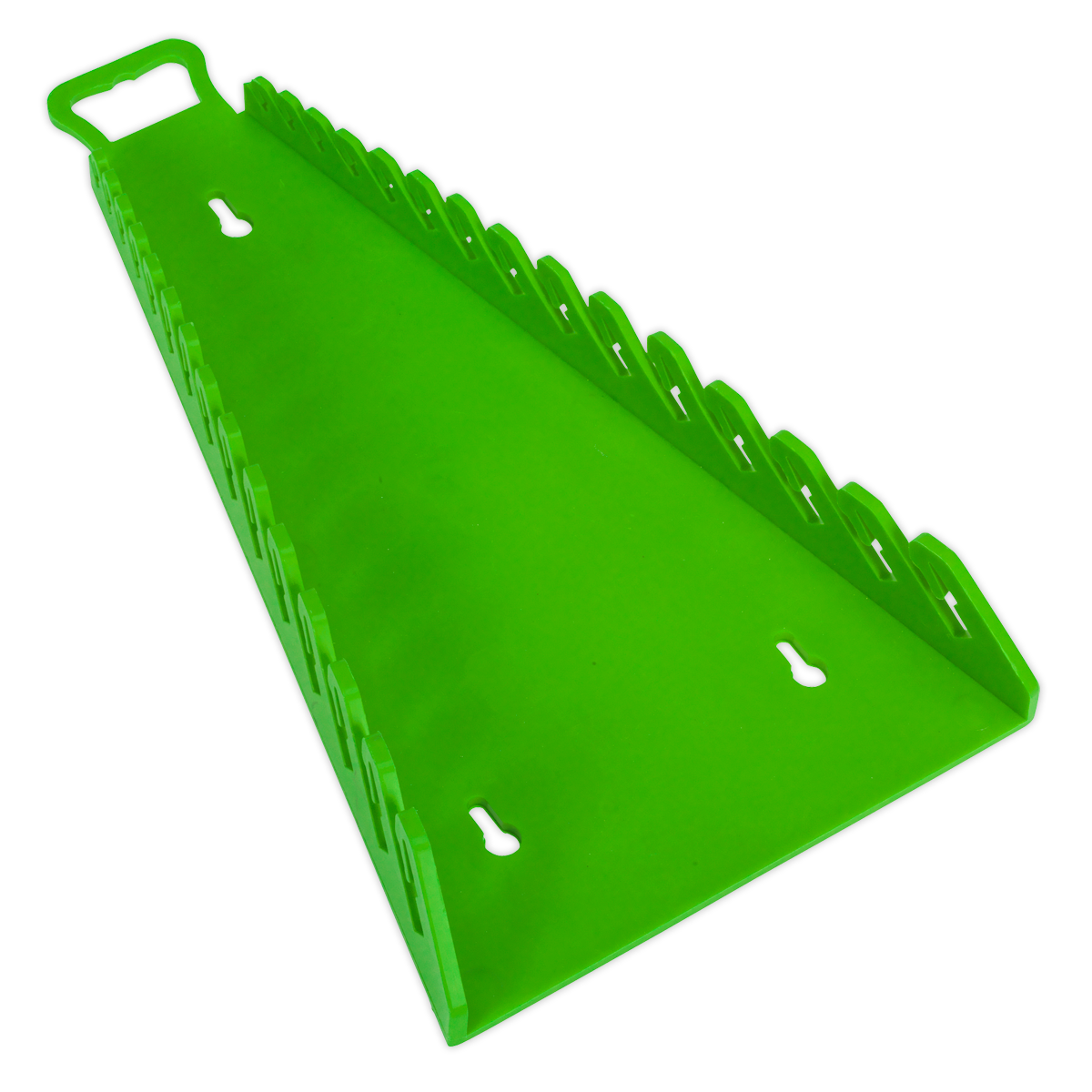 Sealey WR09HV Reverse Spanner Rack Capacity 15 Spanners Hi-Vis Green