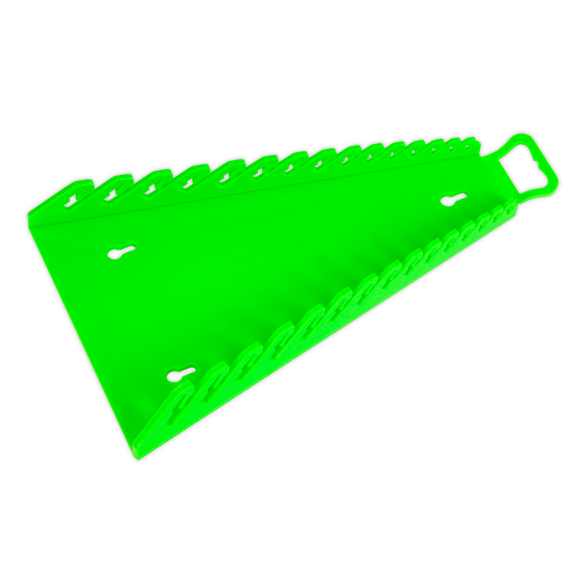 Sealey WR09HV Reverse Spanner Rack Capacity 15 Spanners Hi-Vis Green