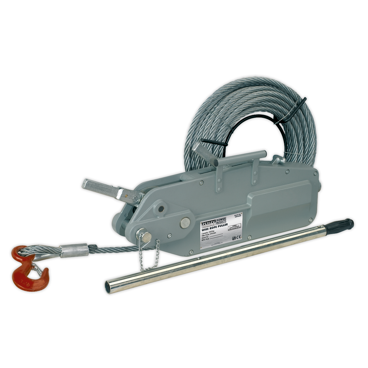 Sealey WRP3200 Wire Rope Puller 3200kg Max Line Force
