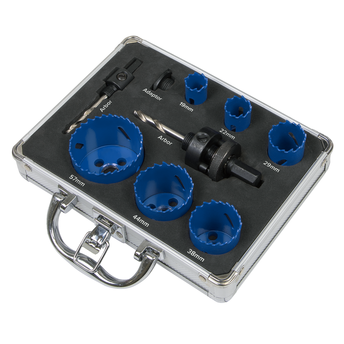 Sealey WSPHSK Hole Saw Kit 9pc - Plumbers