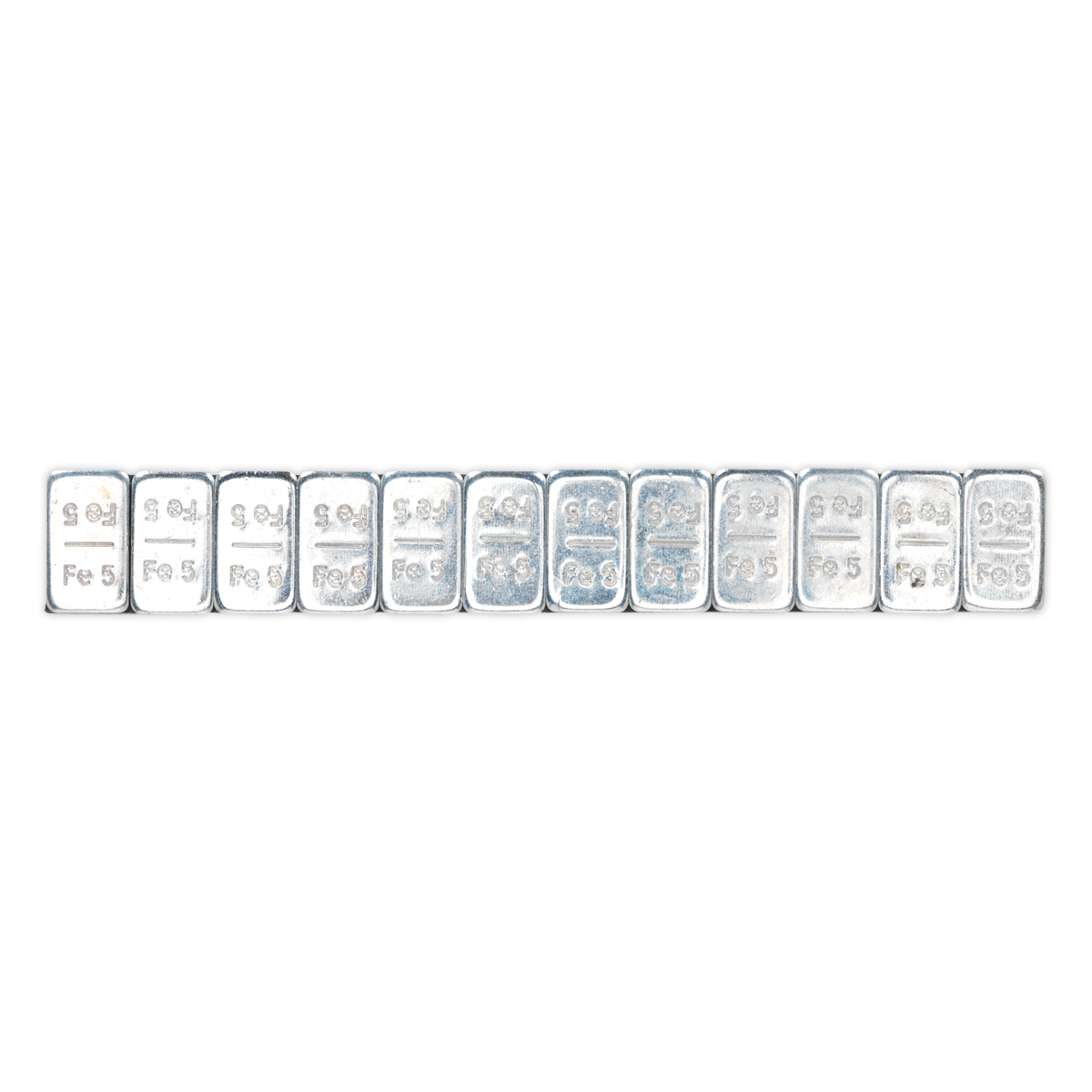 Sealey WWSA5 Wheel Weight 5g Adhesive Zinc Plated Steel Strip of 12 Pack of 100