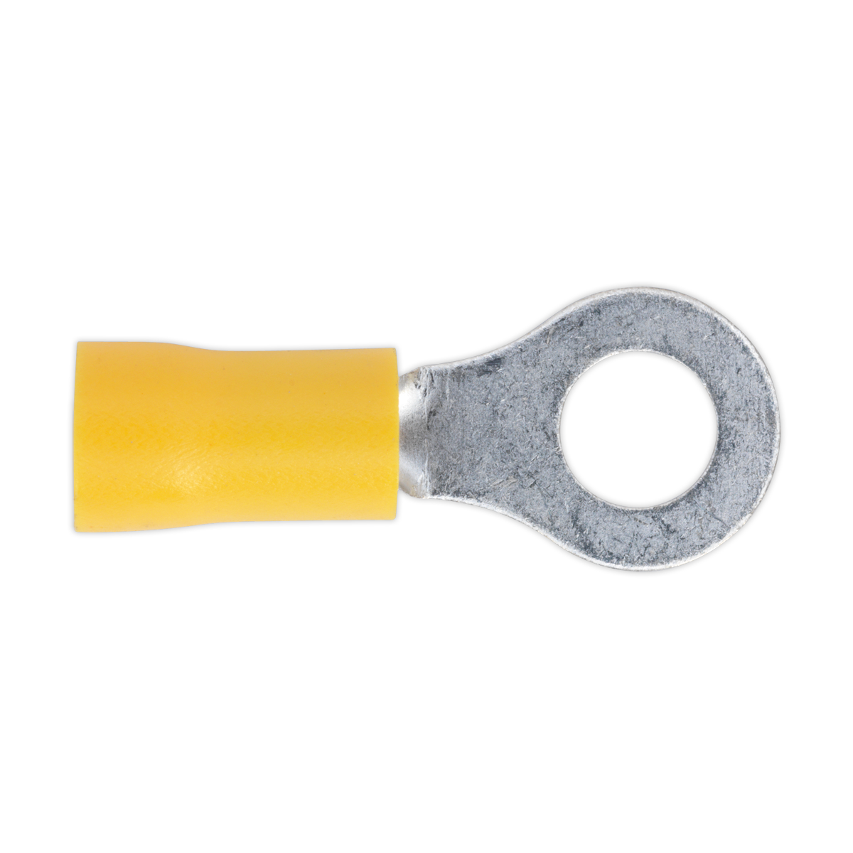 Sealey YT19 Easy-Entry Ring Terminal Ø6.4mm (1/4") Yellow Pack of 100