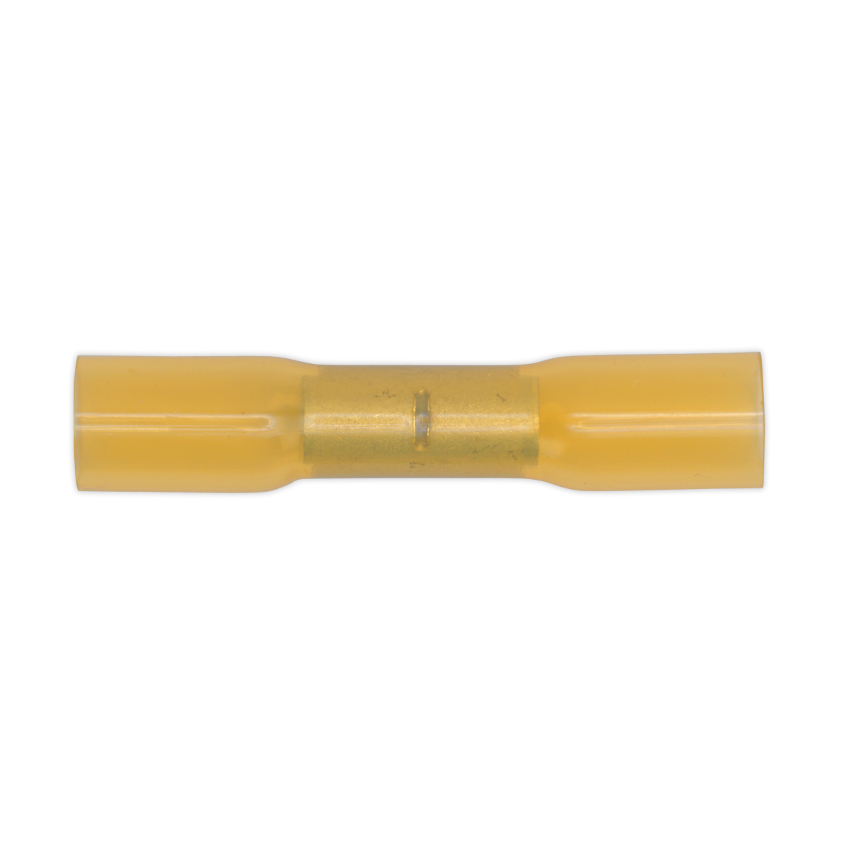 Sealey YTSB50 Heat Shrink Butt Connector Terminal Ø6.8mm Yellow Pack of 50