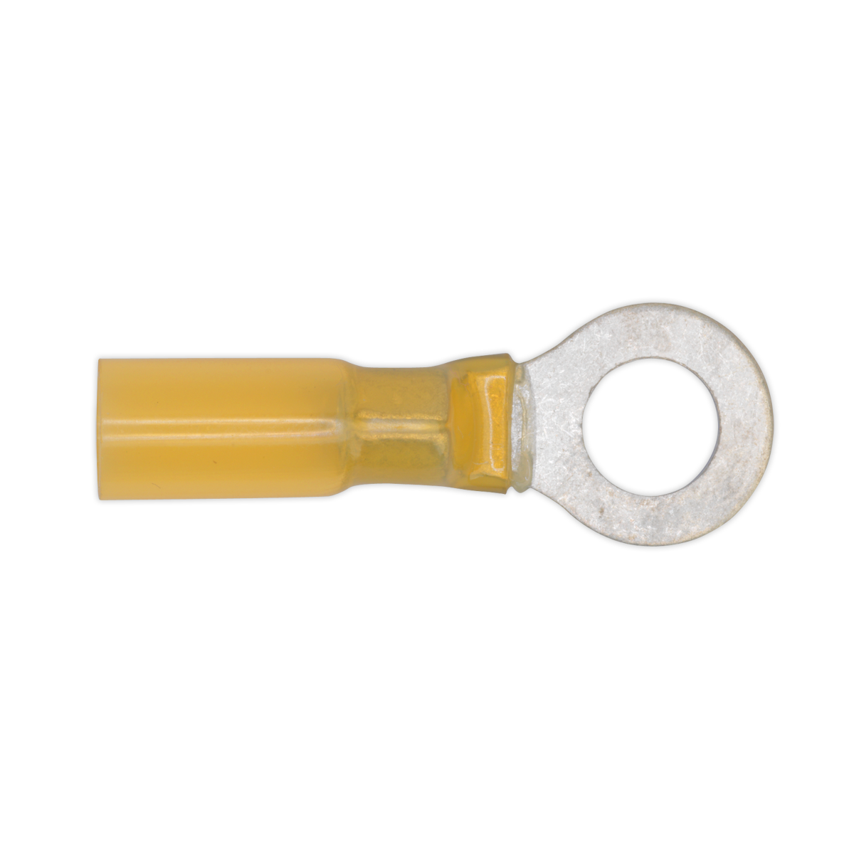 Sealey YTSR2584 Heat Shrink Ring Terminal Ø8.4mm Yellow Pack of 25