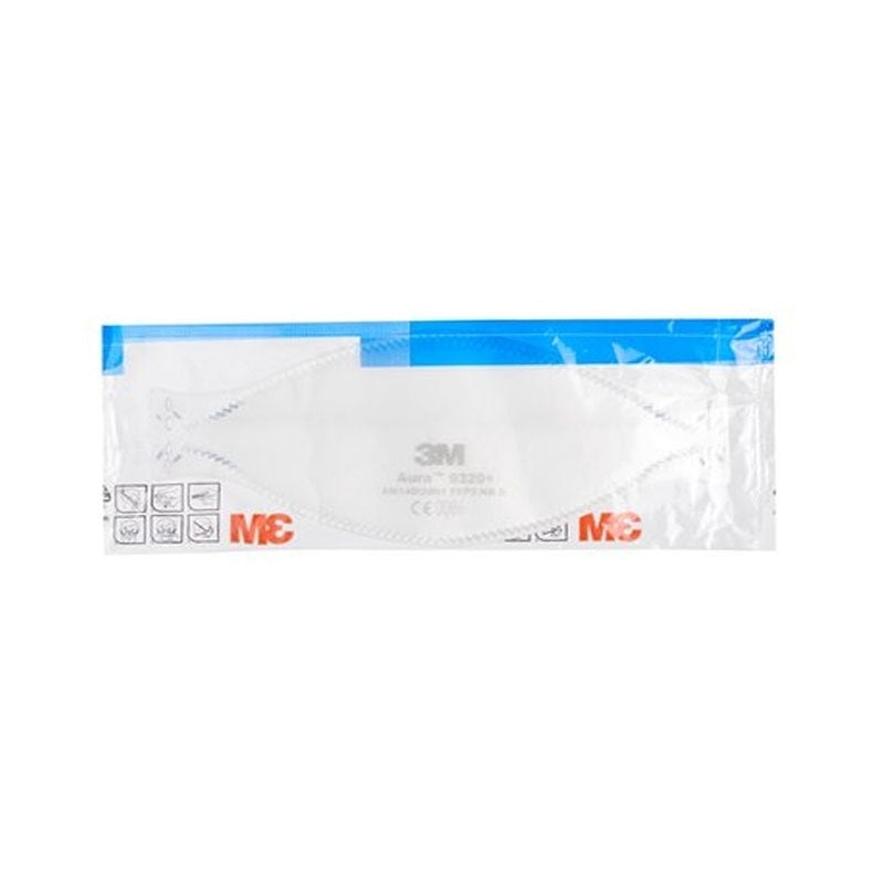 3M Aura Disposable Respirator, FFP2, Unvalved, 9320+ (20 Pack)