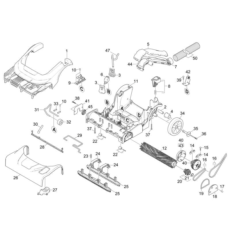 Karcher 5033225 Pedal Suction Bar