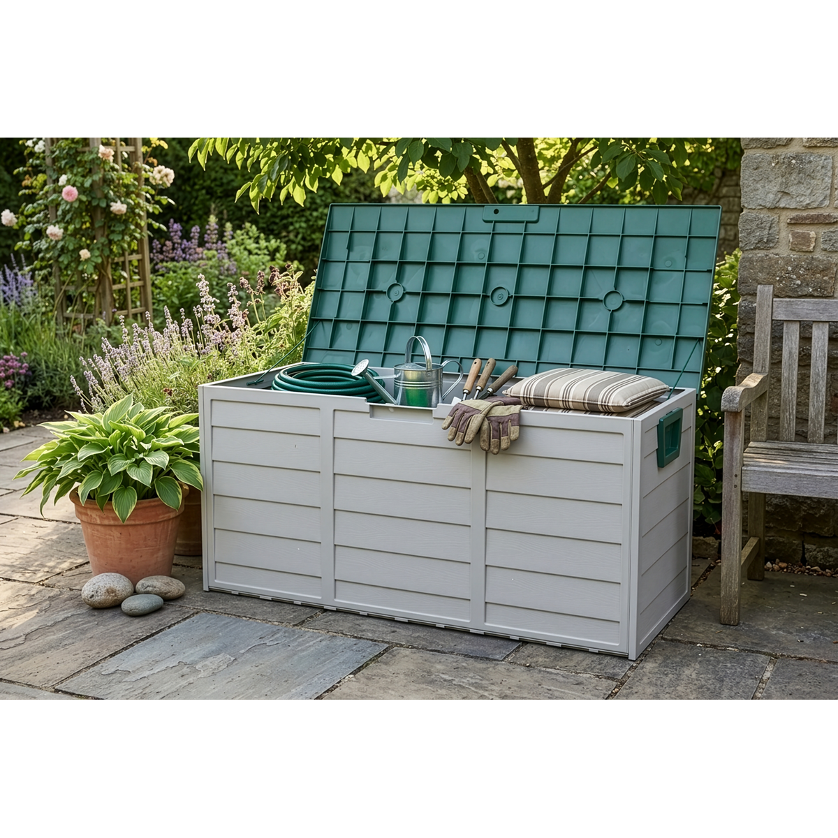 Sealey SBSC01 Outdoor Storage Box Polypropylene 460 x 1120 x 540mm