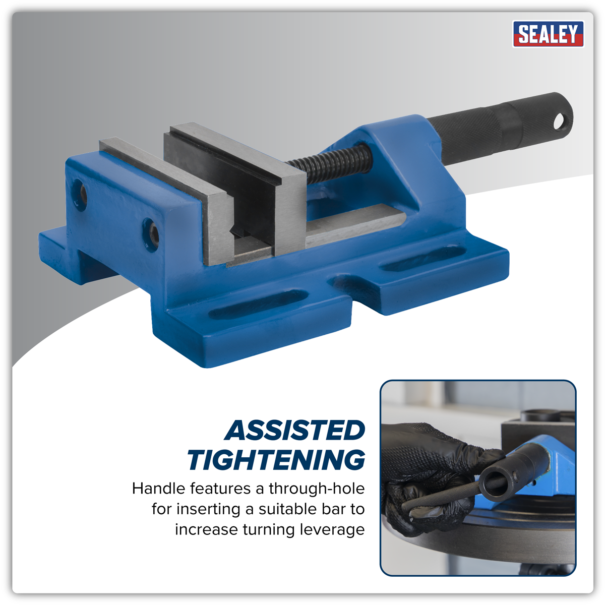 Sealey 100DV Drill Vice Super 100mm Jaw