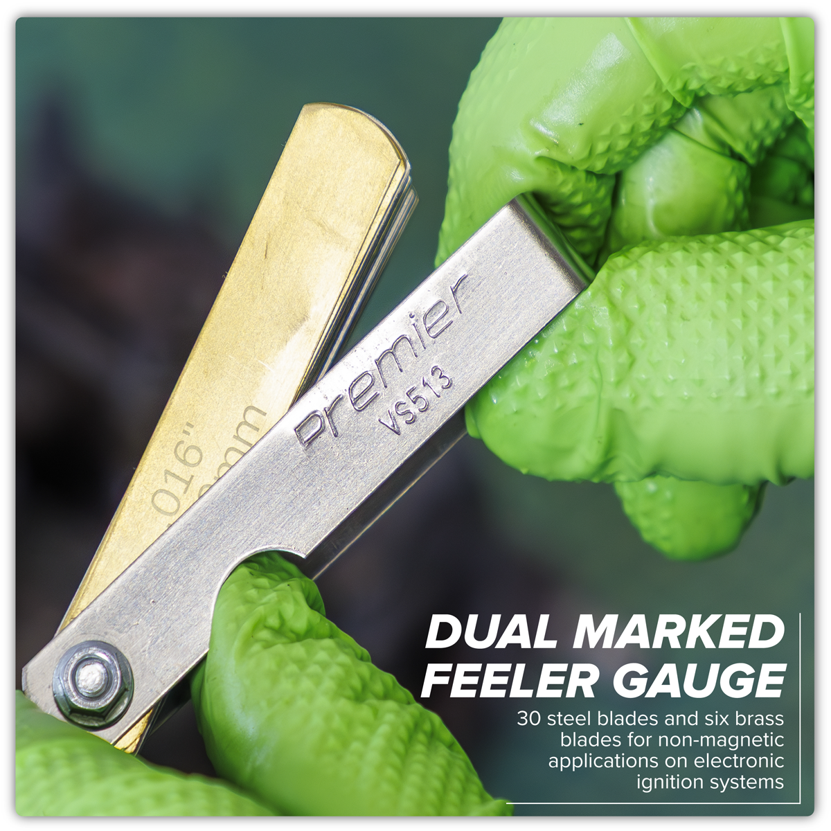 Sealey VS513 Feeler Gauge 36 Blade Combo Steel/Brass - Dual Marked
