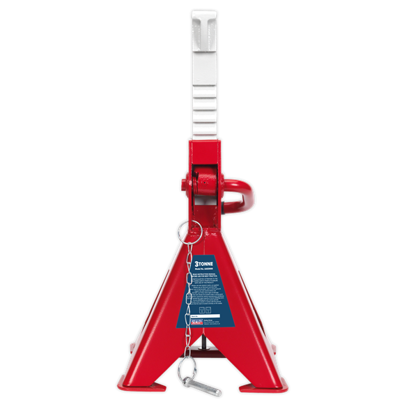Sealey AAS3000 Axle Stands (Pair) 3tonne Capacity per Stand Auto Rise Ratchet