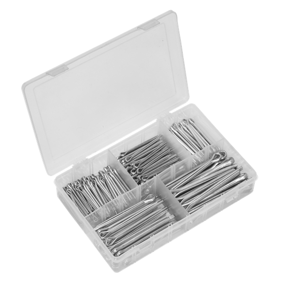 Sealey AB003SP Metric/Imperial Split Pin Assortment 230pc - Large Sizes