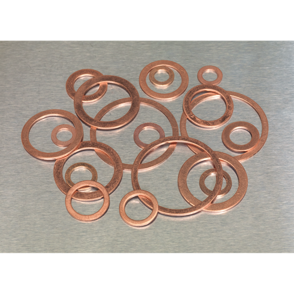 Sealey AB020CW Copper Sealing Washer Assortment 250pc