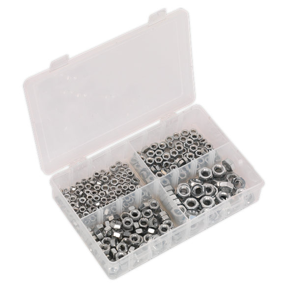 Sealey AB028SN Steel Nut Assortment M5-M10 370pc