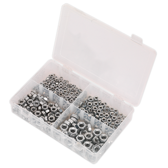 Sealey AB028SN Steel Nut Assortment M5-M10 370pc