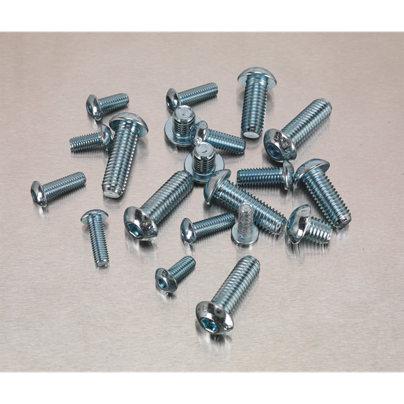 Sealey AB053BH Socket Screw Assortment 108pc DIN 912 M5-M10 Button Head High Tensile 10.9 Metric